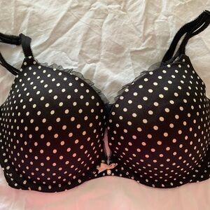 Victoria's Secret Black and White Polka Dot Bra